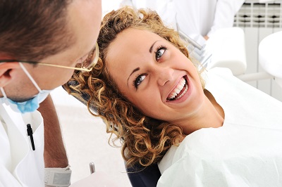 Teeth checkup at dentist's office